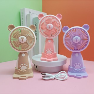 Mini Ventilador De Mão Portátil Recarregável Usb com suporte Para Escritório A-01 em Oferta na Shopee