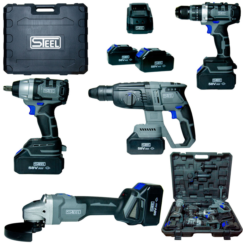 Kit Ferramentas 4em1 58V 4.0Ah Bateria Padrão Maquita Brushless ENVIO IMEDIATO
