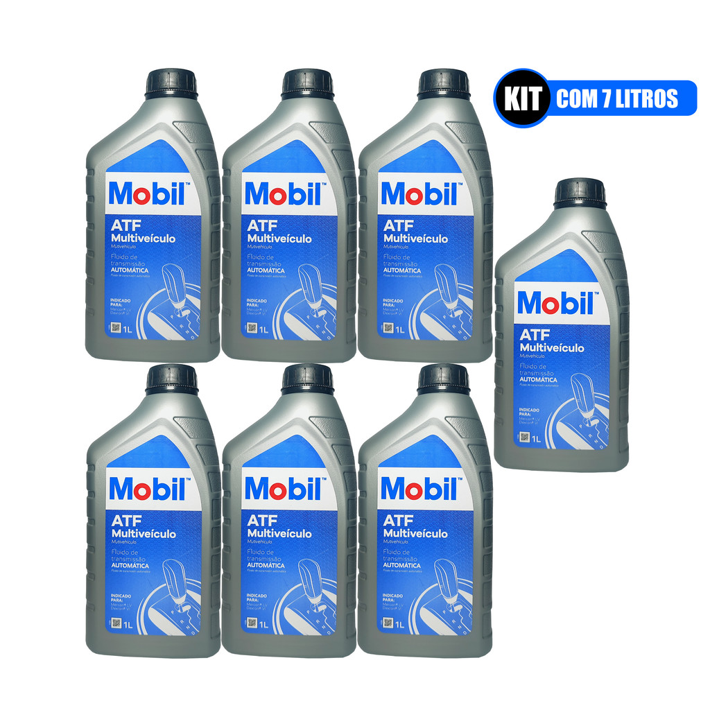 Óleo Cambio Mobil ATF Multiveiculo Kit 7 Litros Dexron III e VI, Mercon em Oferta na Shopee
