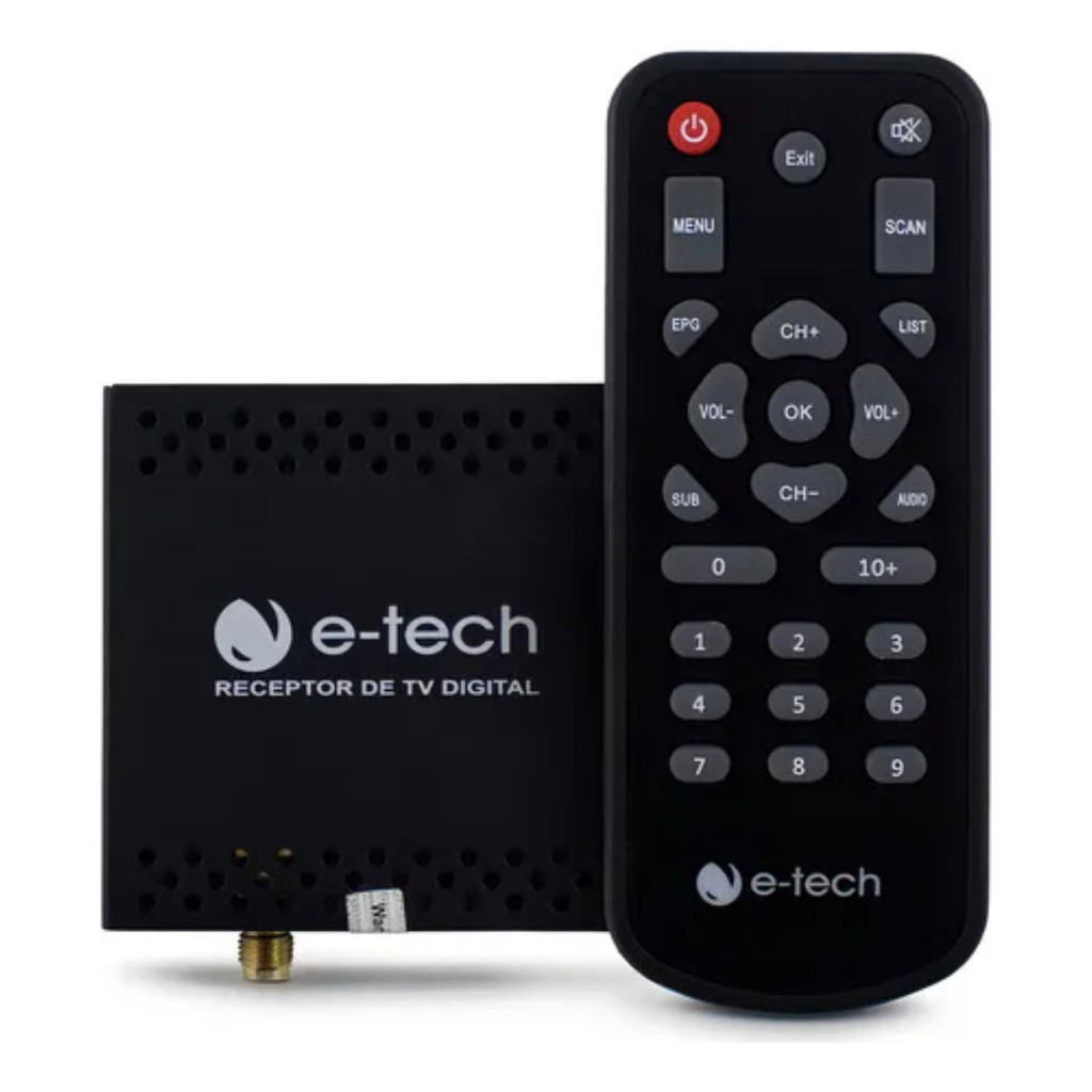 Receptor Conversor Tv Digital Automotivo Veicular E-tech em Oferta na Shopee