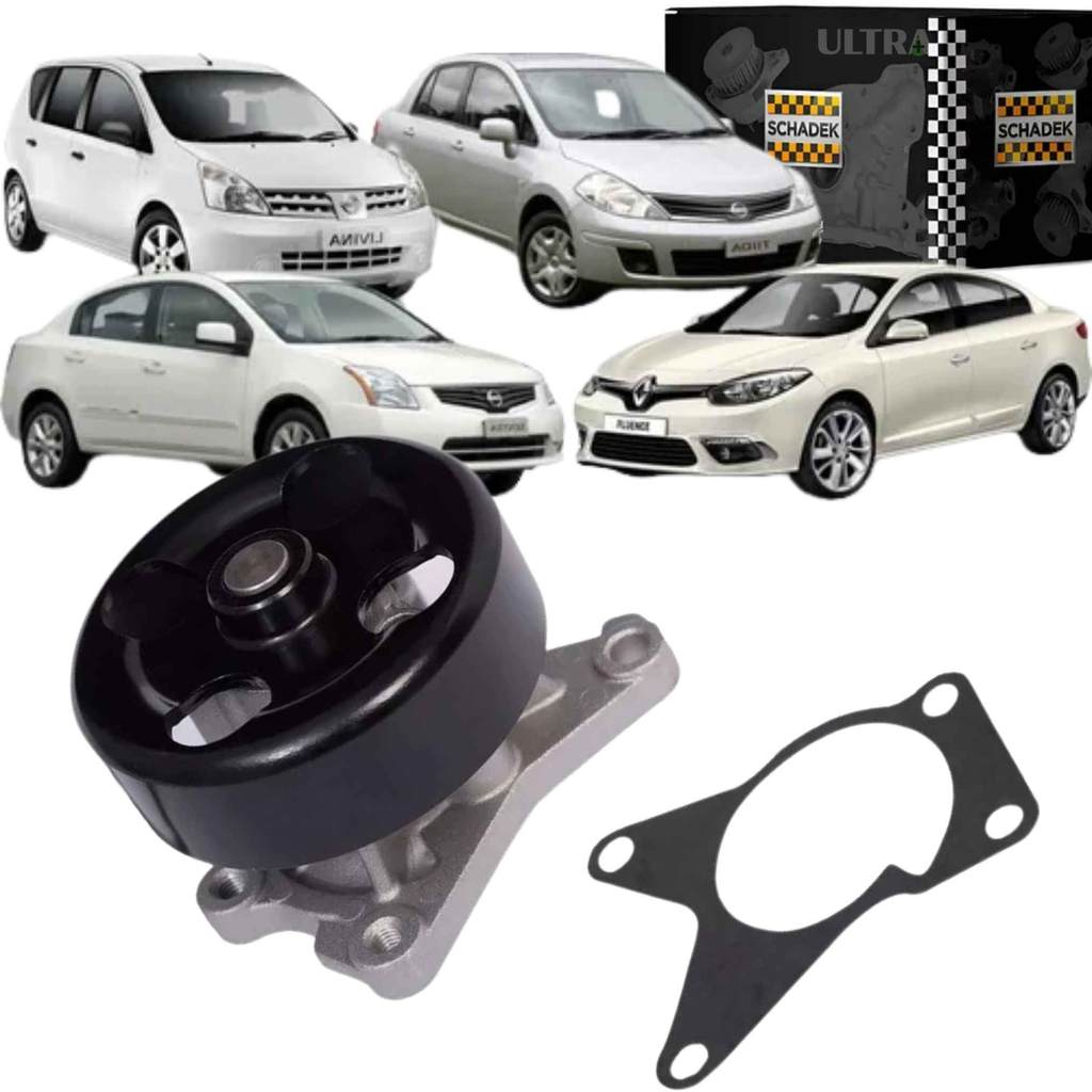 Bomba Água Nissan Livina / Sentra / Tiida 1.8 16V - Renault Fluence 2.0 (Schadek 20.309 90002139)
