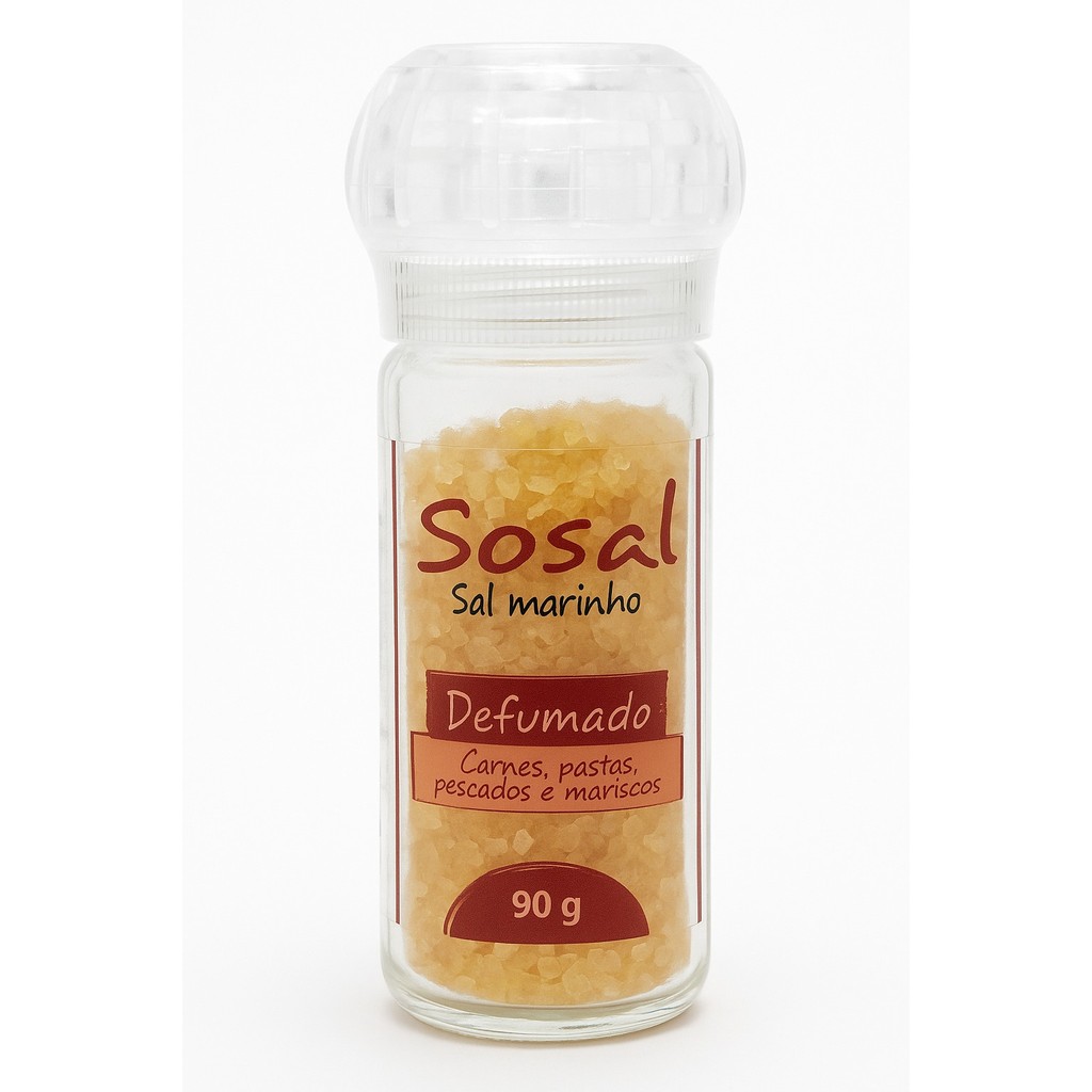 Sal Marinho Defumado Cimsal Sosal Moedor 90g Aroma Intenso Natural