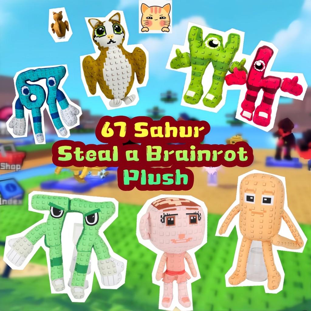 BCT ✨ Em Estoque 67 Sahur Roubar Um Brainrot Brinquedos De Pelúcia Novo Jandel Plushie Boneca Roblox Engraçado Jogo De D em Oferta na Shopee