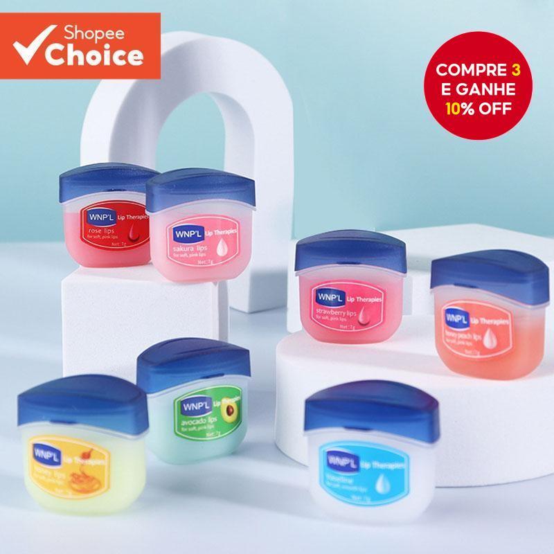 Máscara Labial Hidratante WNP'L Para Homens E Mulheres , Bálsamo Com Sabor De Frutas Todos Os Tipos De Pele , Nutritivo