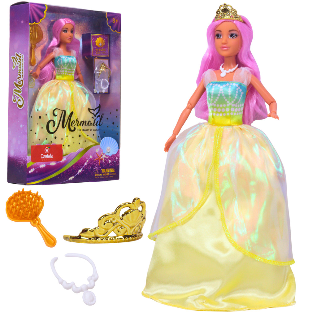 Boneca Princesa Anlily dos Mares Vestido Encantado - Castela