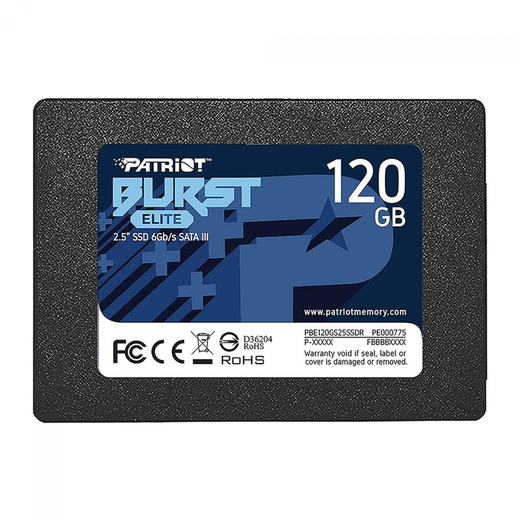 SSD Patriot Burst Elite, 120GB, Sata III, Leitura 450MB/s e Gravação 320MB/s,PE000775-PBE120GS25SSDR