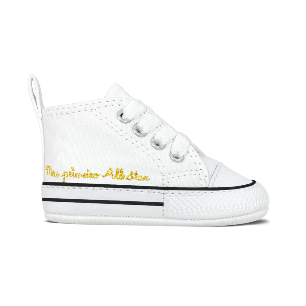 Tênis Converse Infantil Lona Chuck Taylor My First All Star | Branco