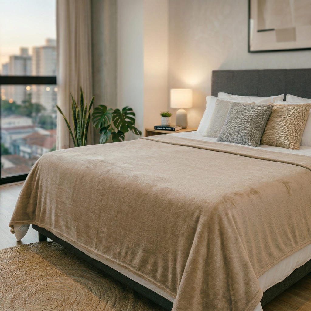 Cobertor Casal Padrão Microfibra Soft – Casa Laura Enxovais