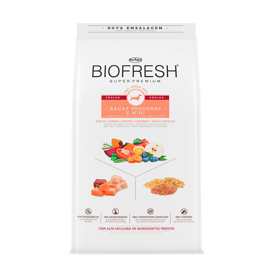 Racao Biofresh Caes Senior de Racas Pequenas e Mini 10,1kg