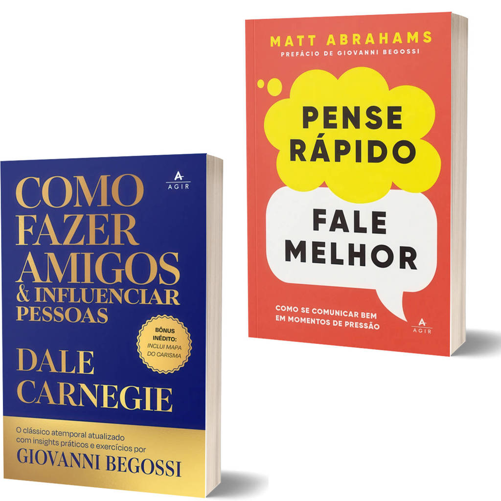 Kit Pense Rápido Fale Melhor + Como Fazer Amigos e Influenciar Pessoas - Giovanni Begossi
