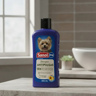 Sanol Dog Shampoo Para Cachorro Antipulgas 500 Ml
