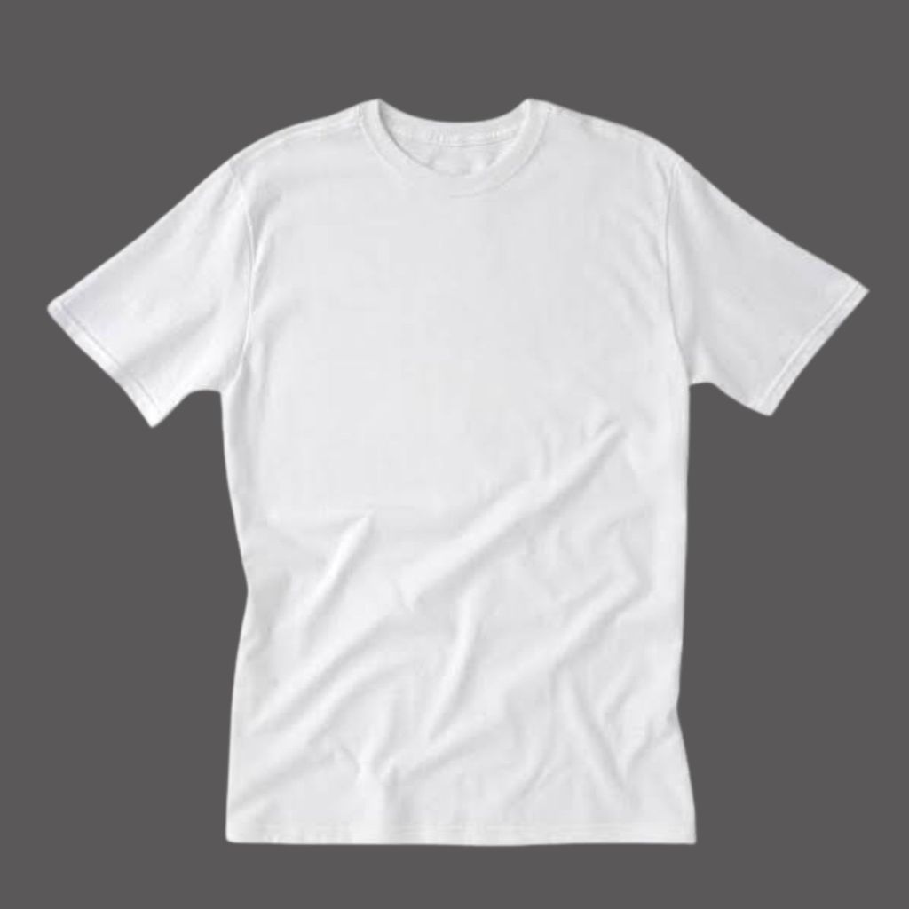 Camiseta Masculina 100% Algodão Lisa Basica Branca Premium Trabalho Dia a Dia