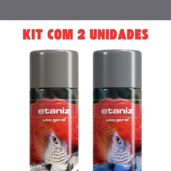 Kit 2 Tinta Spray Cinza Primer 400ml Uso Geral Etaniz Envio Hiper Expresso