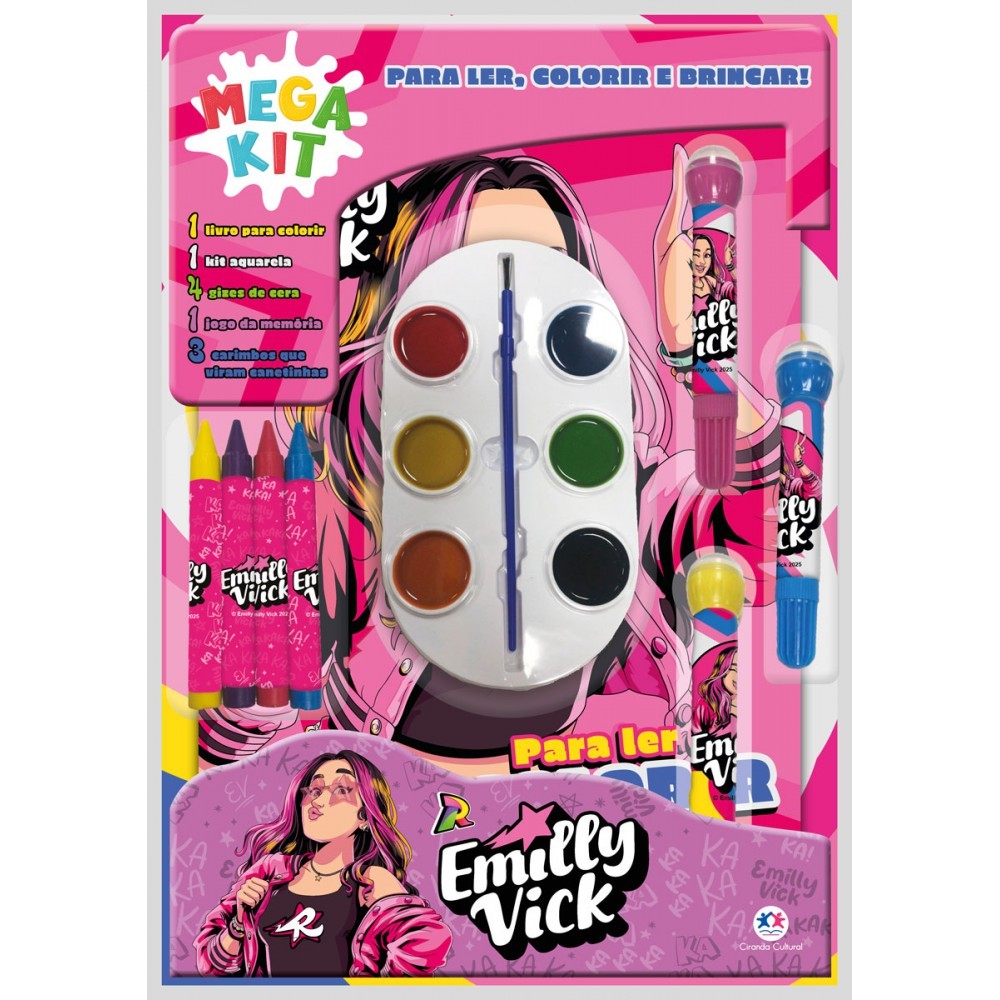 Livro Emilly Vick - Para ler, colorir e brincar