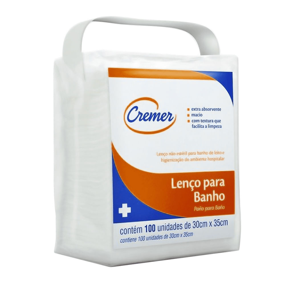 Lenço para Banho Cremer 100 Unidades em Oferta na Shopee