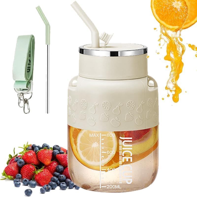 Liquidificador Portátil 28 Onças , 2025 Upgrade Sem Fio Com Canudo E Alça Crossbody , Hidratação/Jarro Liquidificadores 