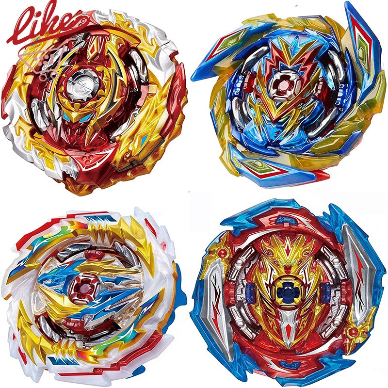 Kit 4pcs Beyblade Burst Flame B-173 Infinite Achilles B-172 World Spriggan B-163 Brave Valkyrie B-171 Tempest Dragon
