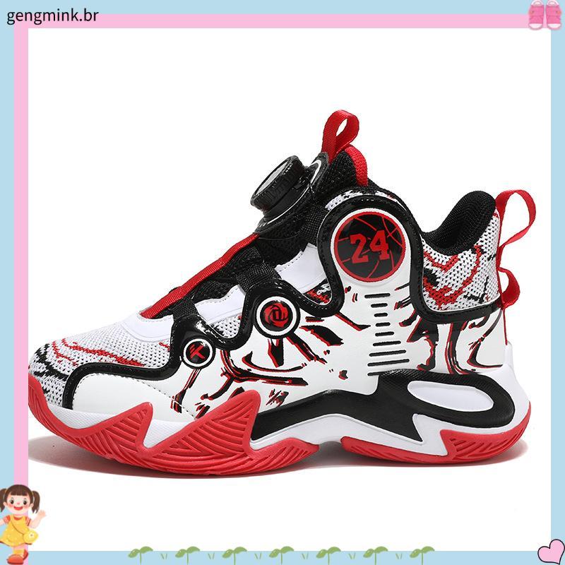 kit tênis infantil masculino tênis infantil masculino CUHK Kids Basketball Shoes Boys Shoes Summer 2024 Nova malha res