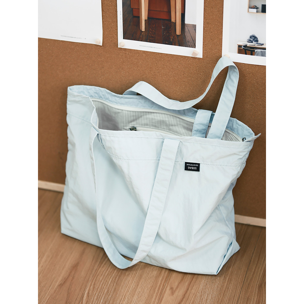Sobag japonês de grande capacidade à prova dwaterproof água náilon ombro pano saco feminino Design minimalista sentir le