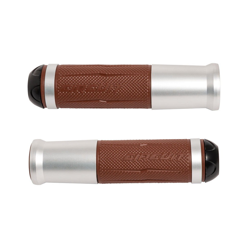 Manopla Circuit Silverstone Marrom/Aluminio