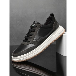 Camada superior de couro quatro estações tênis juvenis sapatos masculinos 2026 novo estilo couro genuíno sapatos casuais