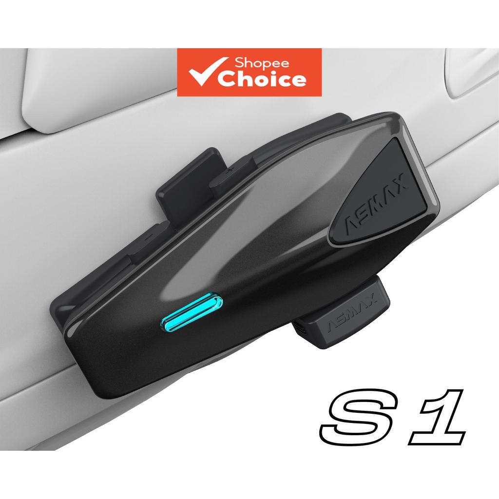 Capacete Bluetooth ASMAX S1 para Moto: Integral, Cancelamento de Ruído, Fone de Ouvido Axmax Integrado