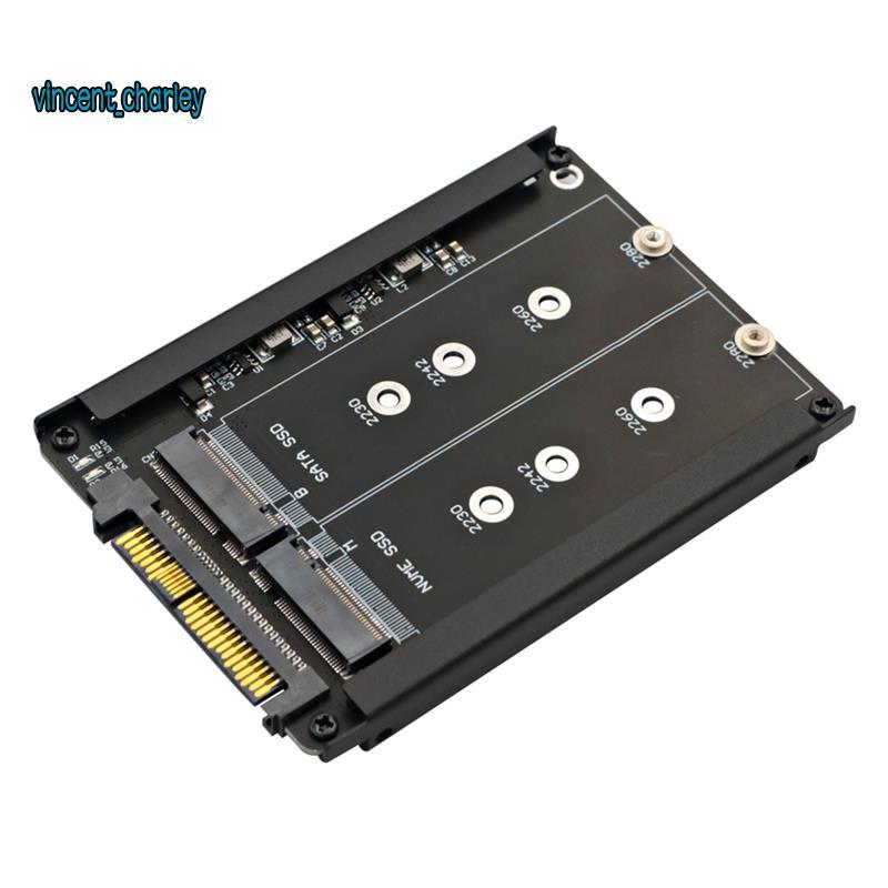 Adaptador SSD 2 Em 1 M . 2 NVME E Chave B/Para SFF-8639 U Com Suporte De Moldura-Reter MSATA Como Unidade De 7 Mm 2.5 Po