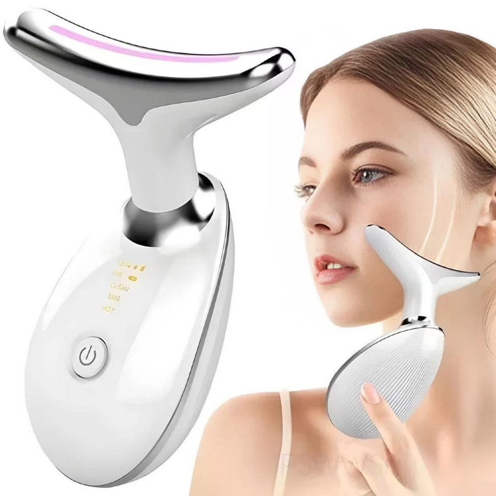 Massageador De Pele Firmeza Pescoço Led Massageador Portátil Beleza para Rosto e Pescoço