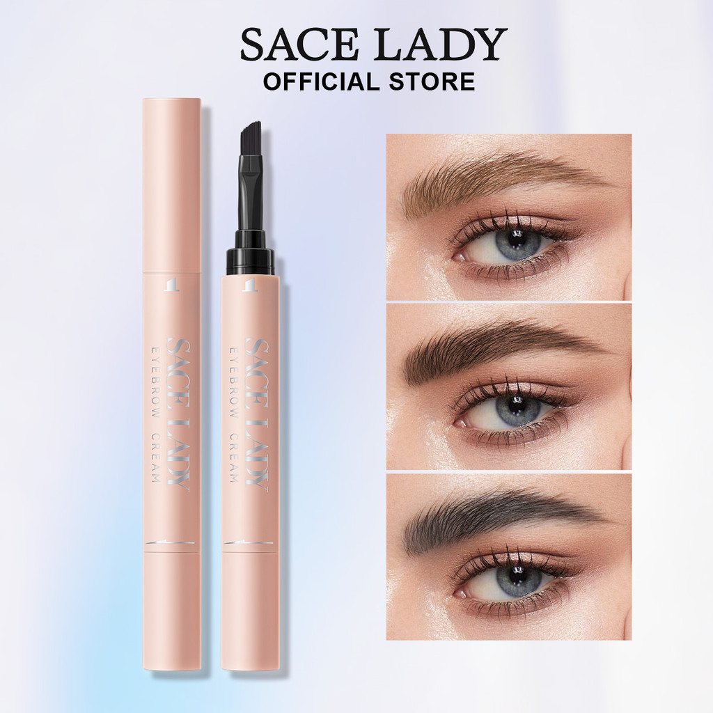 SACE LADY Creme para Sobrancelhas 2 em 1 Gel com Pincel Efeito Tattoo à Prova d'Água em Oferta na Shopee