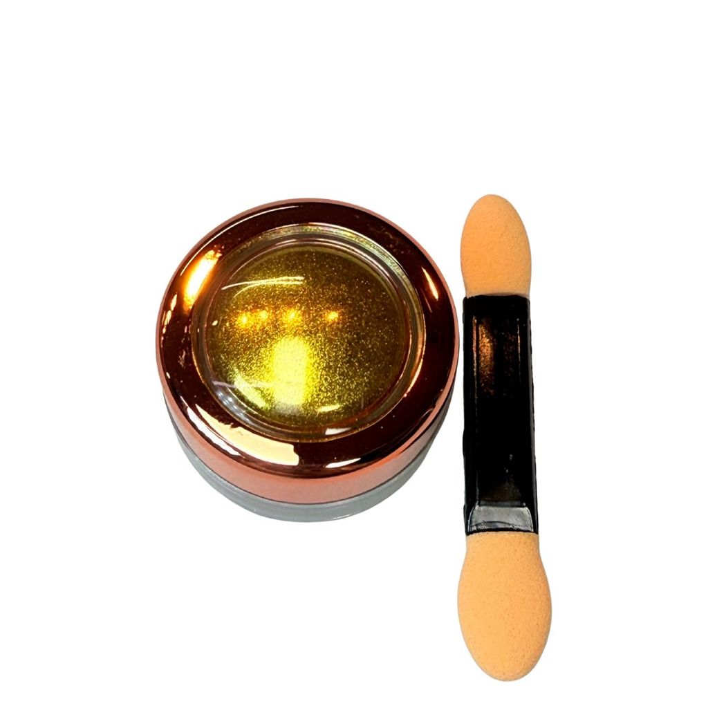 Pó Cromado Chrome Mirror Kaisa Dourado Holográfico em Oferta na Shopee