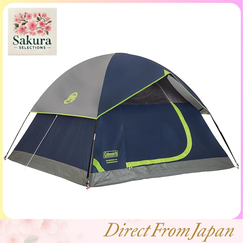 Coleman Sundome Camping Tent with Rainfly, for 2/3/4/6 People, Weather-Resistant Shelter, Quick 10-Minute Setup, Suitable for Camping, Festivals, Backyard, and Outdoor Stays
