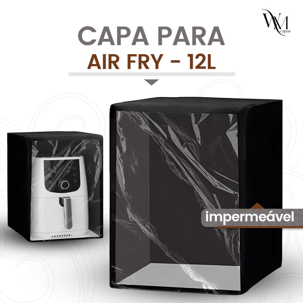 Capa para Air Fry Eletrolux 12L Frente Transparente Impermeável em Oferta na Shopee