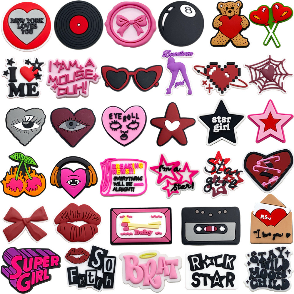 Charme de Sapato Estilo Y2k Acessórios de Sapatos em PVC Criatividade Personalizada Amuletos de Sapato