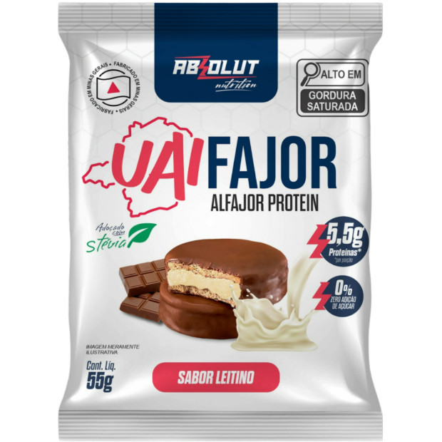 UNIDADE UAIFajor Alfajor Proteíco - Sabor Leitinho