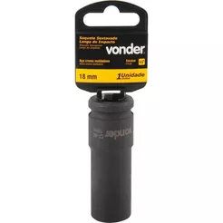 Soquete Sextavado de Impacto Longo Encaixe 1/2" 18mm Vonder