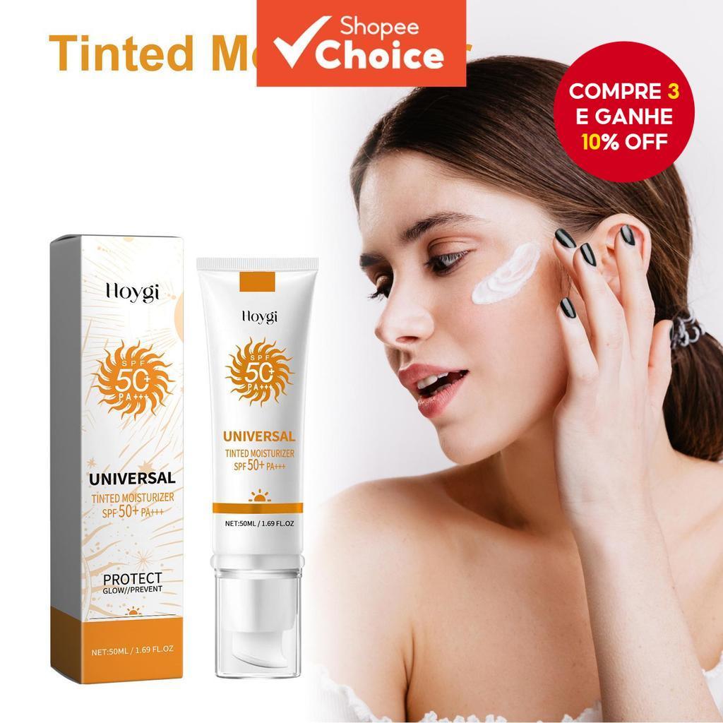 Creme Protetor Multifuncional FPS 50+, Protetor Solar à Prova d'Água, Hidratante para Rosto e Corpo