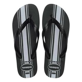 Chinelo Havaianas Color Essential Masculino - Preto e Branco em Oferta na Shopee