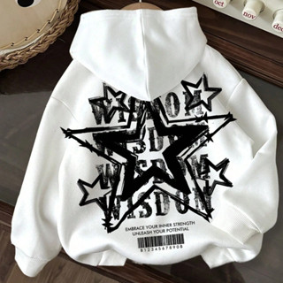 Moletom Estampado Manga Longa Blusa de Frio Casual Estrela Wisdom Aesthetic Agasalho Moda Feminina em Oferta na Shopee