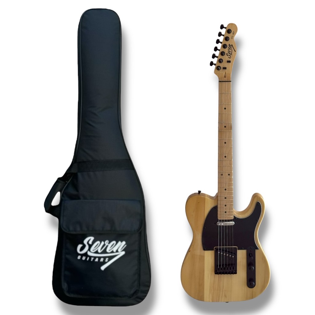 Guitarra Telecaster Seven Stc-307 NT Natural - TRASTE INOX C/ Bag em Oferta na Shopee