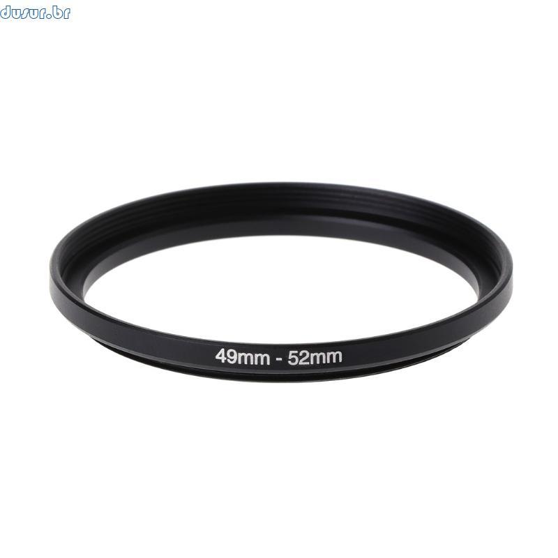 dusur9 49mm A 52mm Metal Step Up Anéis Adaptador Lente Filtro Câmera Ferramenta Acessórios