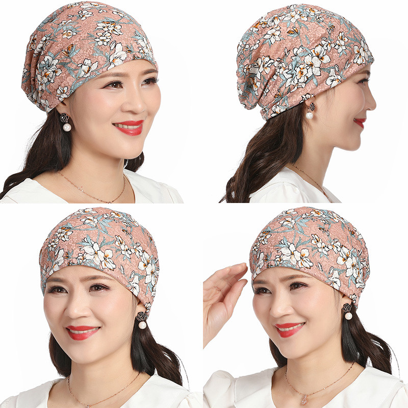 Chapéu de quimioterapia feminino fino Nightcap paciente mãe verão respirável após quimioterapia senhoras boné careca ver