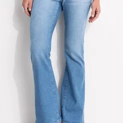 Calça Flare Em Jeans Quintess Jeans Claro