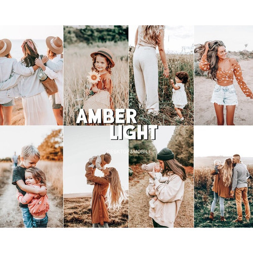 10 Lightroom Preset Simple Amber Light Filtro Vida Natural