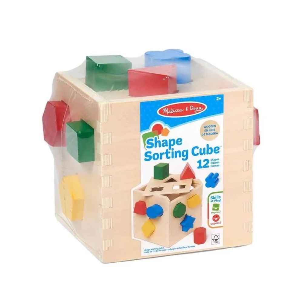 Cubo de Encaixe Formas Geometricas em Madeira Melissa Doug - Sunny 4621