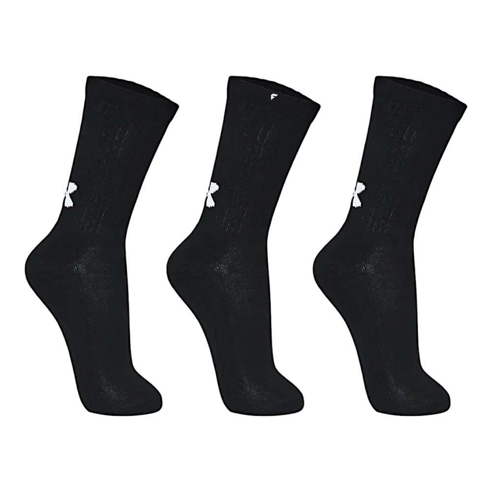 Meia de Treino Under Armour Core Cotton Cano Alto Unissex - Kit Com 3 Pares em Oferta na Shopee