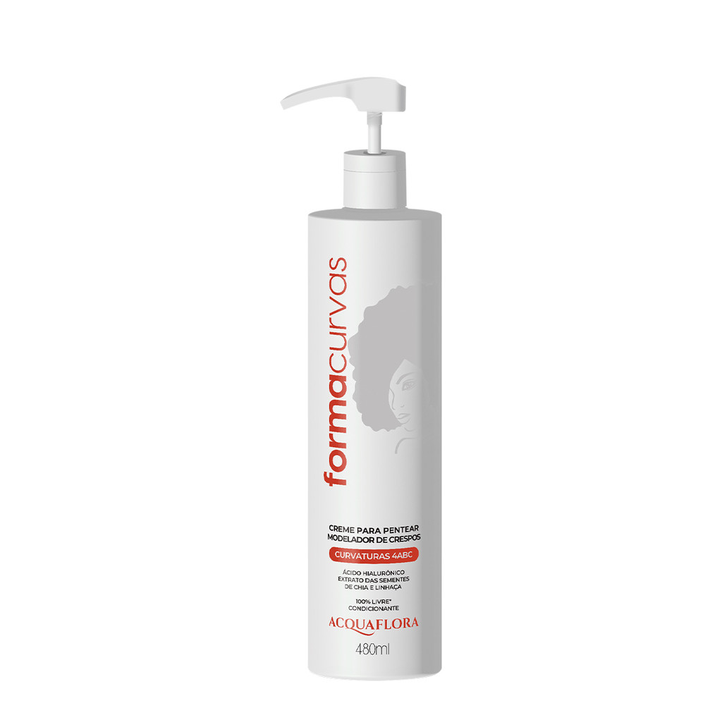 Acquaflora Forma Curvas 4ABC - Creme para Pentear 480ml