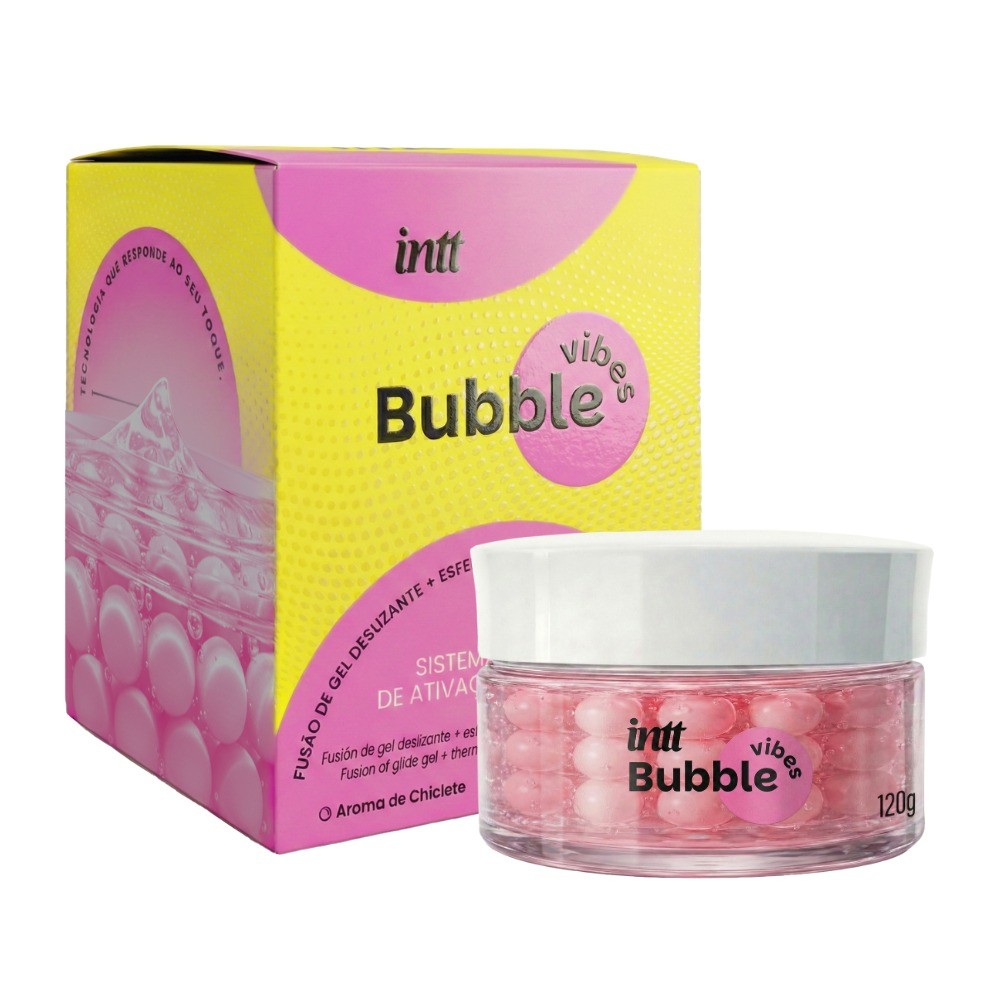 Gel Deslizante Bubble Vibes - 3 em 1 - Aquece Desliza Vibra - 120g