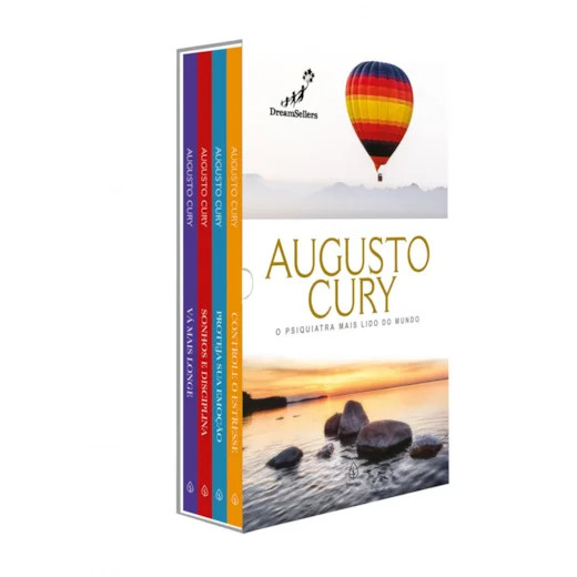 Kit Box 4 Livros Augusto Cury O Psiquiatra Mais Lido do Mundo Gestão Da Emoção Autoajuda Mente Ansiedade Controle Vida