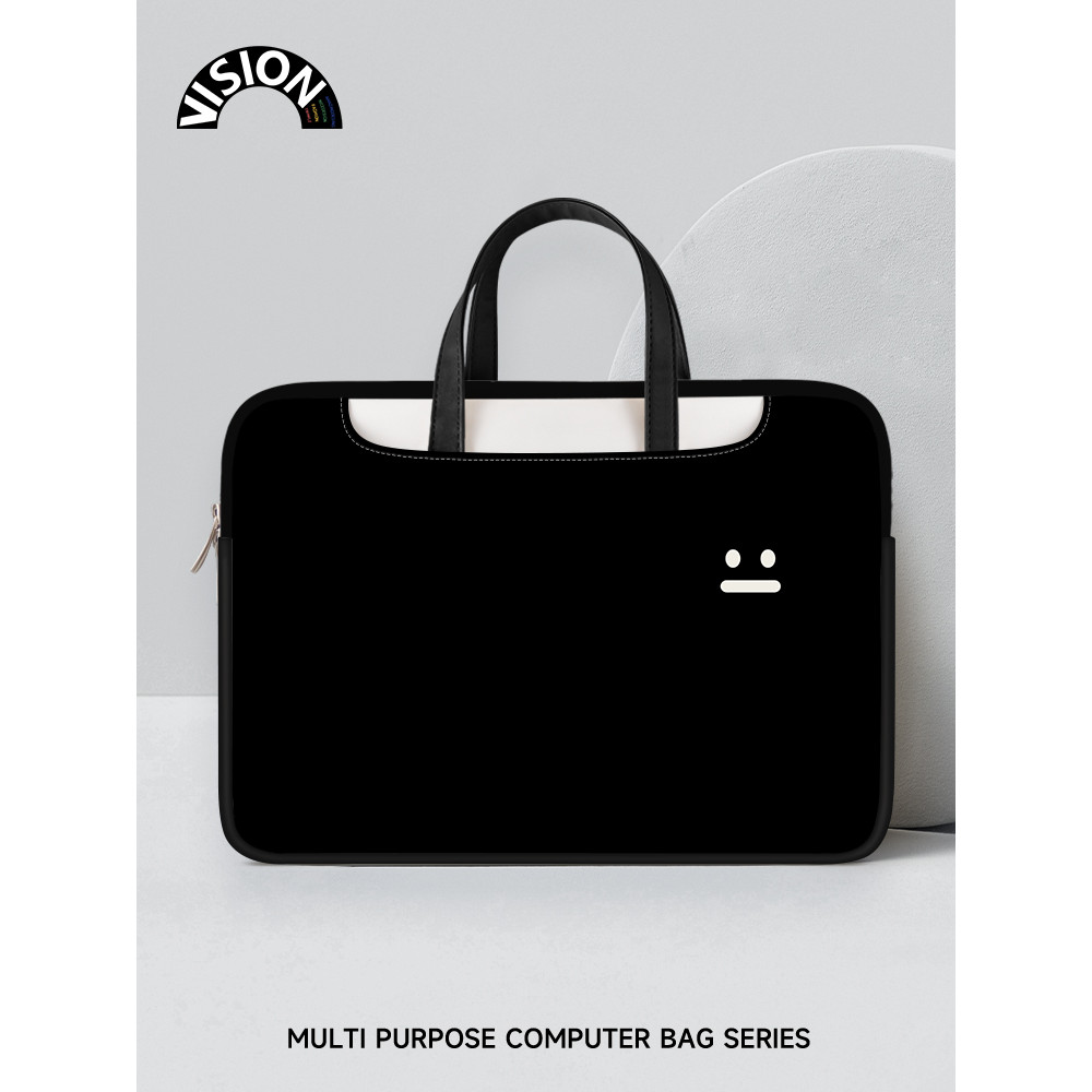 VISION Ilustração Original Simples Emoticon Notebook Bolsa Pesada para Computador Portátil Adequado para Apple macbook 1