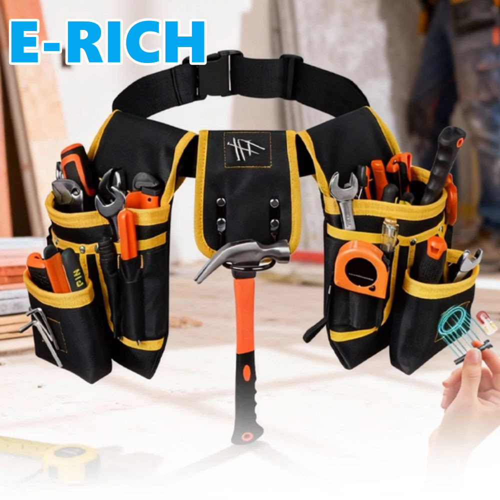 ERICH1 Bolsa De Ferramentas Resistente , Removível , Cinto De Design De 26 Alças , Suporte De Ferramenta